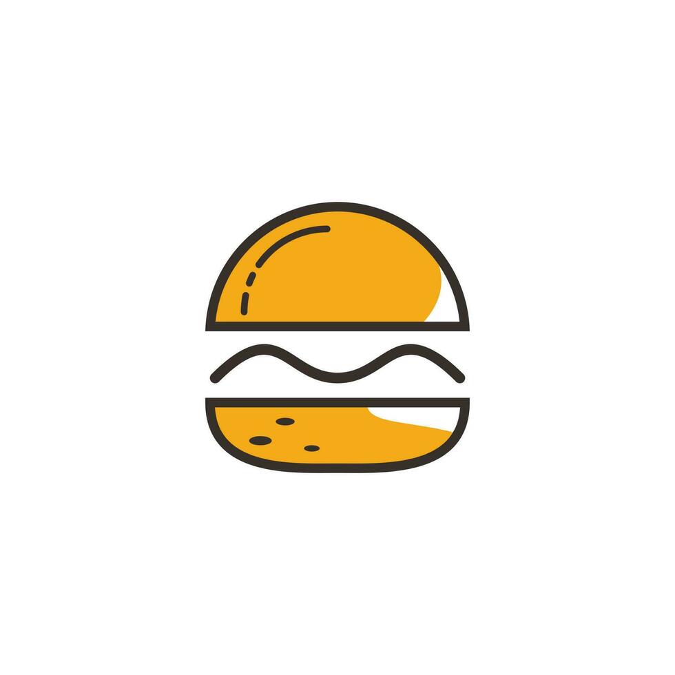 hamburger vector logo ontwerp. hamburger cafe logo.