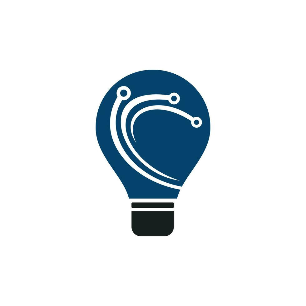 lamp technologie vector logo ontwerp sjabloon.