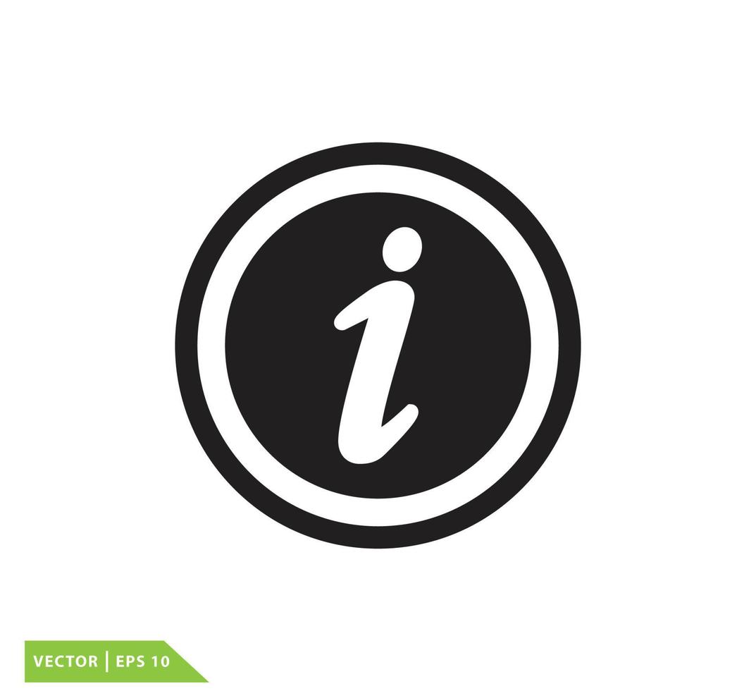 informatie teken icoon vector logo ontwerp sjabloon