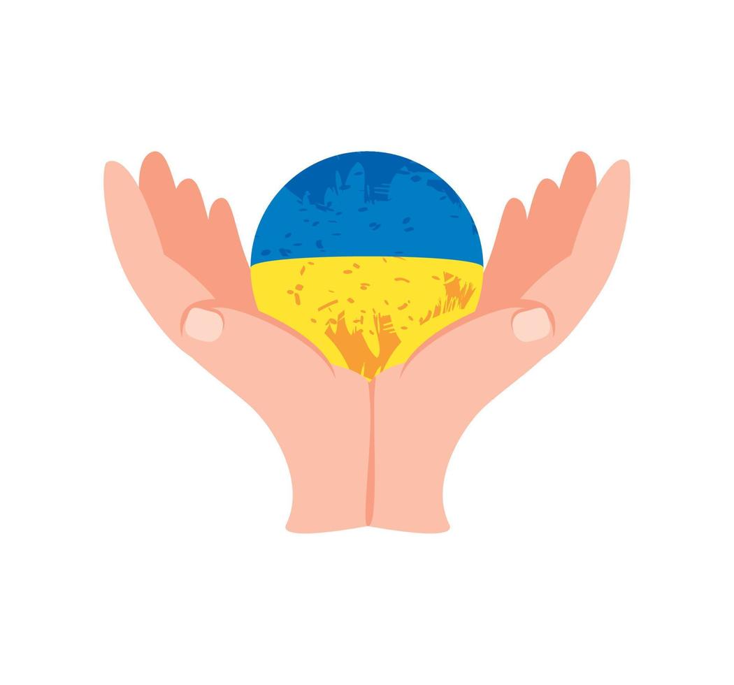 bidden voor Oekraïne, concept vector