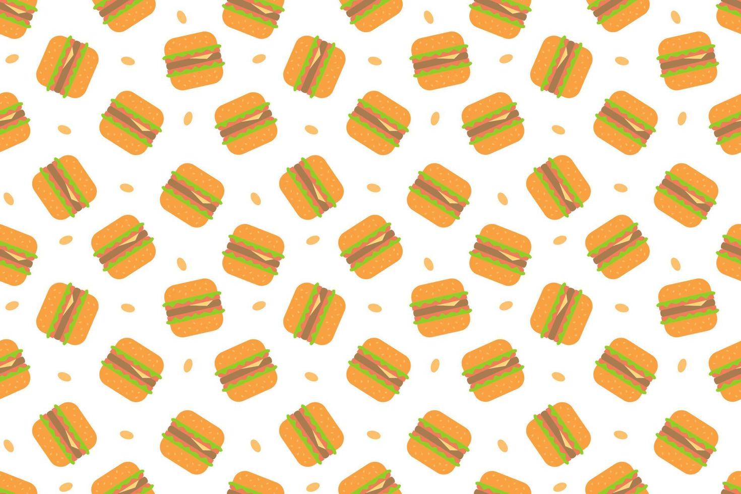 snel voedsel hamburger naadloos patroon vector