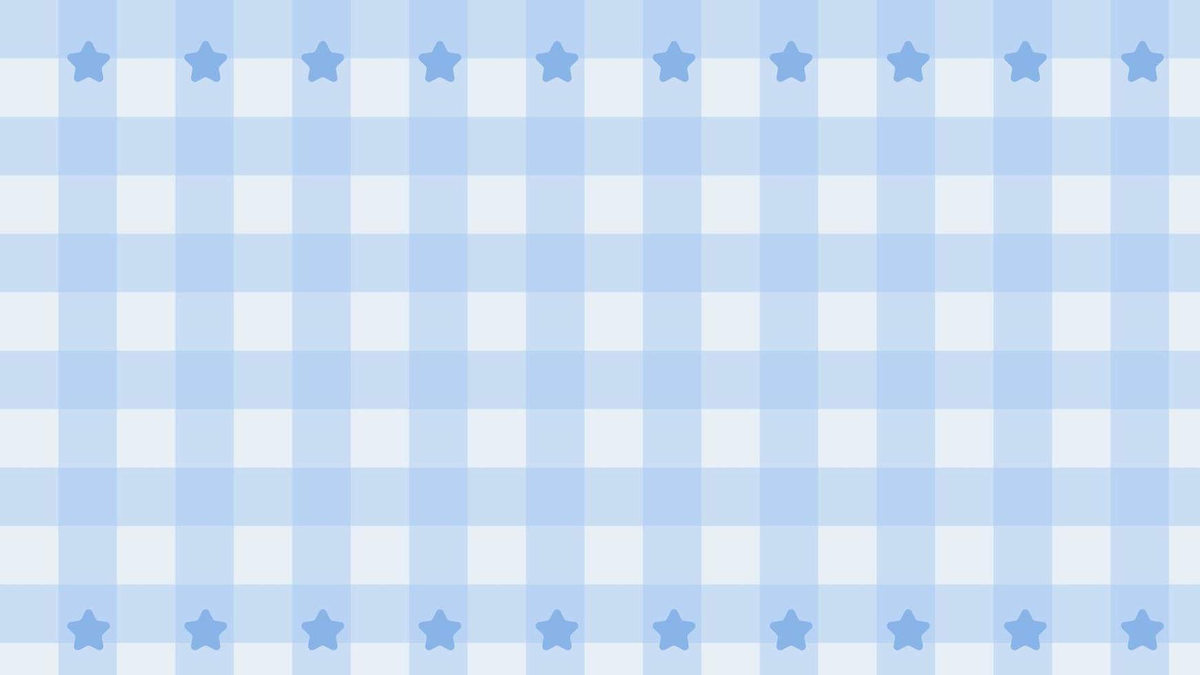 esthetisch pastel blauw met ster gingang, schijven, plaid, schaakbord behang illustratie, perfect voor behang, achtergrond, ansichtkaart, achtergrond, banier vector