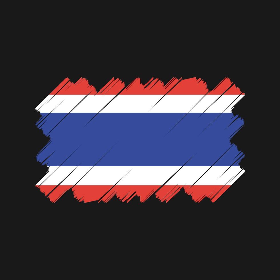 Thailand vlag vector ontwerp. nationale vlag