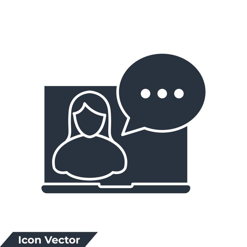 online Cursus icoon logo vector illustratie. leerzaam middelen symbool sjabloon voor grafisch en web ontwerp verzameling