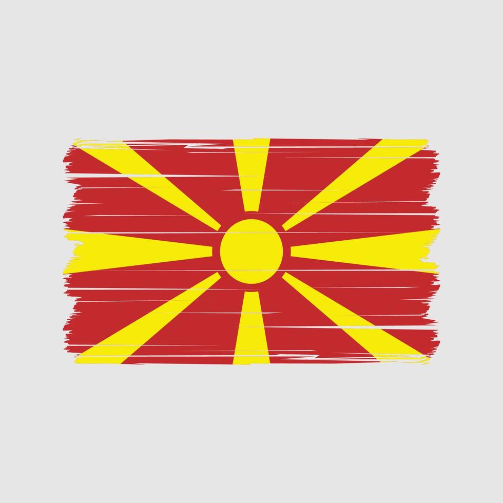 noorden Macedonië vlag vector. nationaal vlag vector