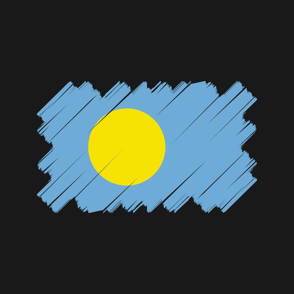 palau vlag vector ontwerp. nationale vlag