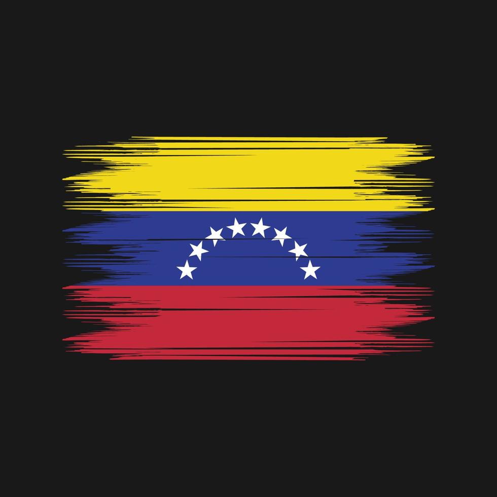 Venezuela vlag borstel vector. nationaal vlag borstel vector