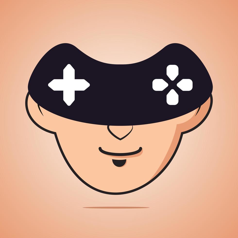 gaming jongen logo vector ontwerp. gaming mascotte sjabloon ontwerp.