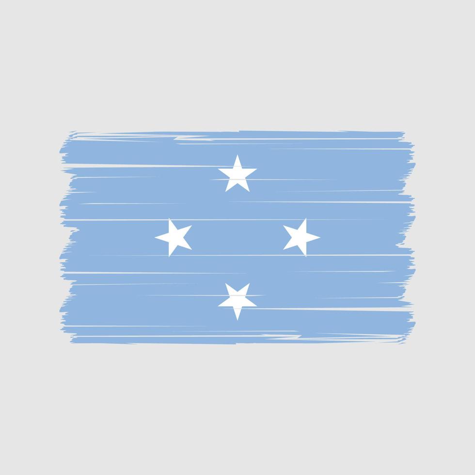 Micronesië vlag vector. nationaal vlag vector