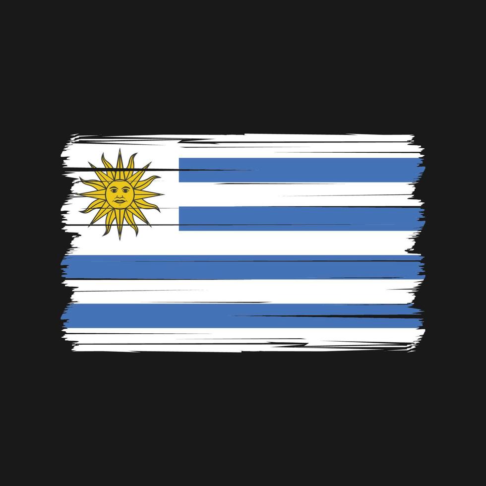 Uruguay vlag vector. nationaal vlag vector