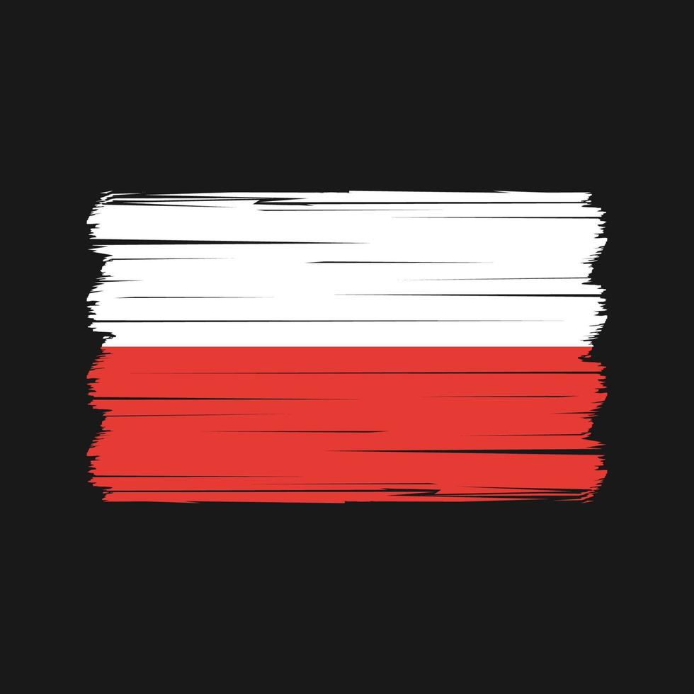 Polen vlag vector. nationaal vlag vector