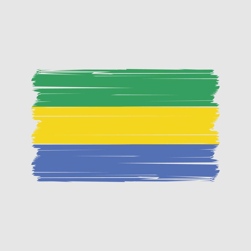 Gabon vlag vector. nationaal vlag vector