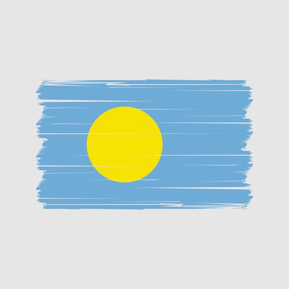 Palau vlag vector. nationaal vlag vector