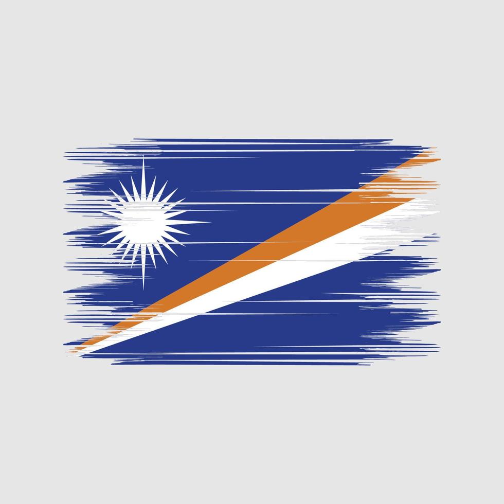 maarschalk eilanden vlag borstel vector. nationaal vlag borstel vector