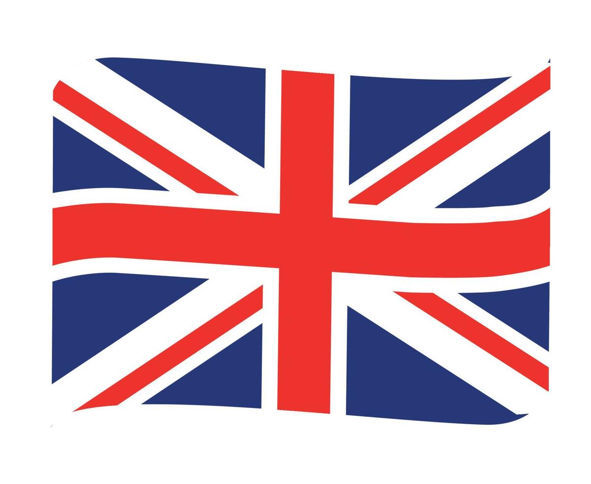 Brits Verenigde koninkrijk vlag nationaal Europa embleem lint icoon vector illustratie abstract ontwerp element