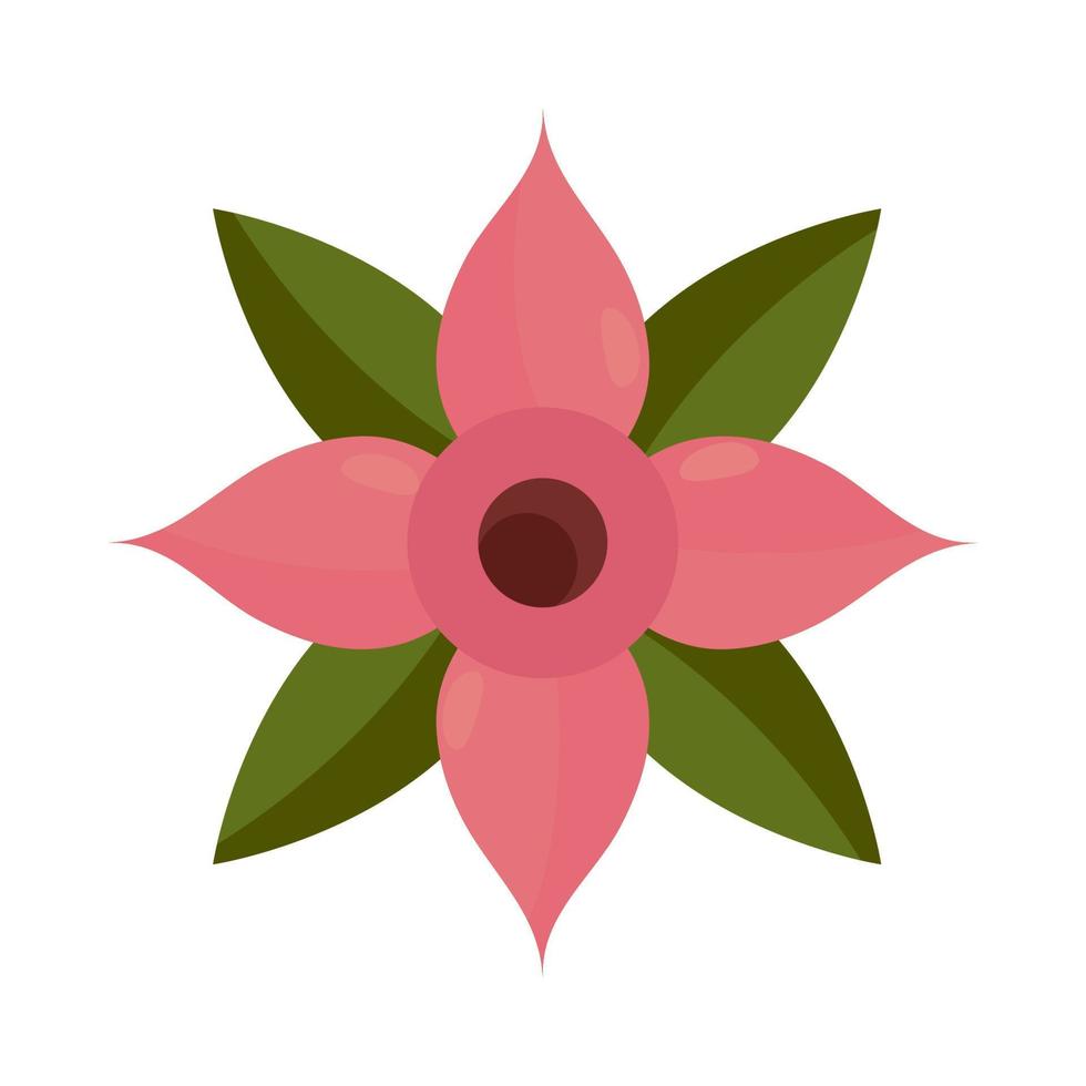 roze bloem icoon vector
