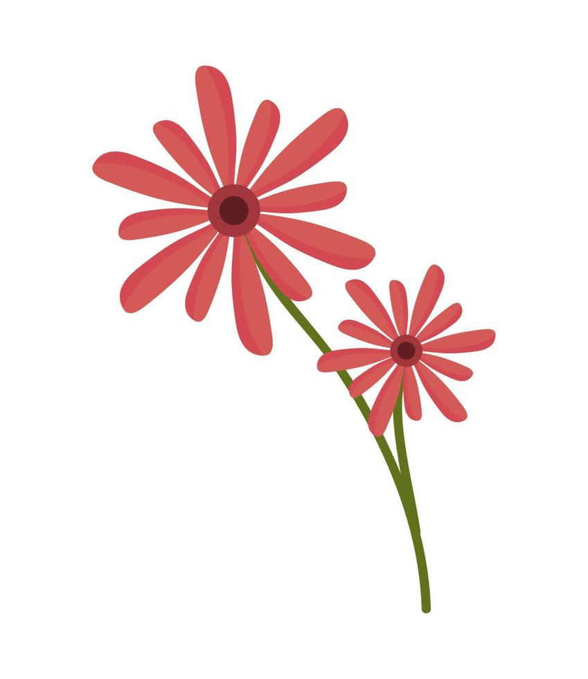 bloemen decoratie icoon vector