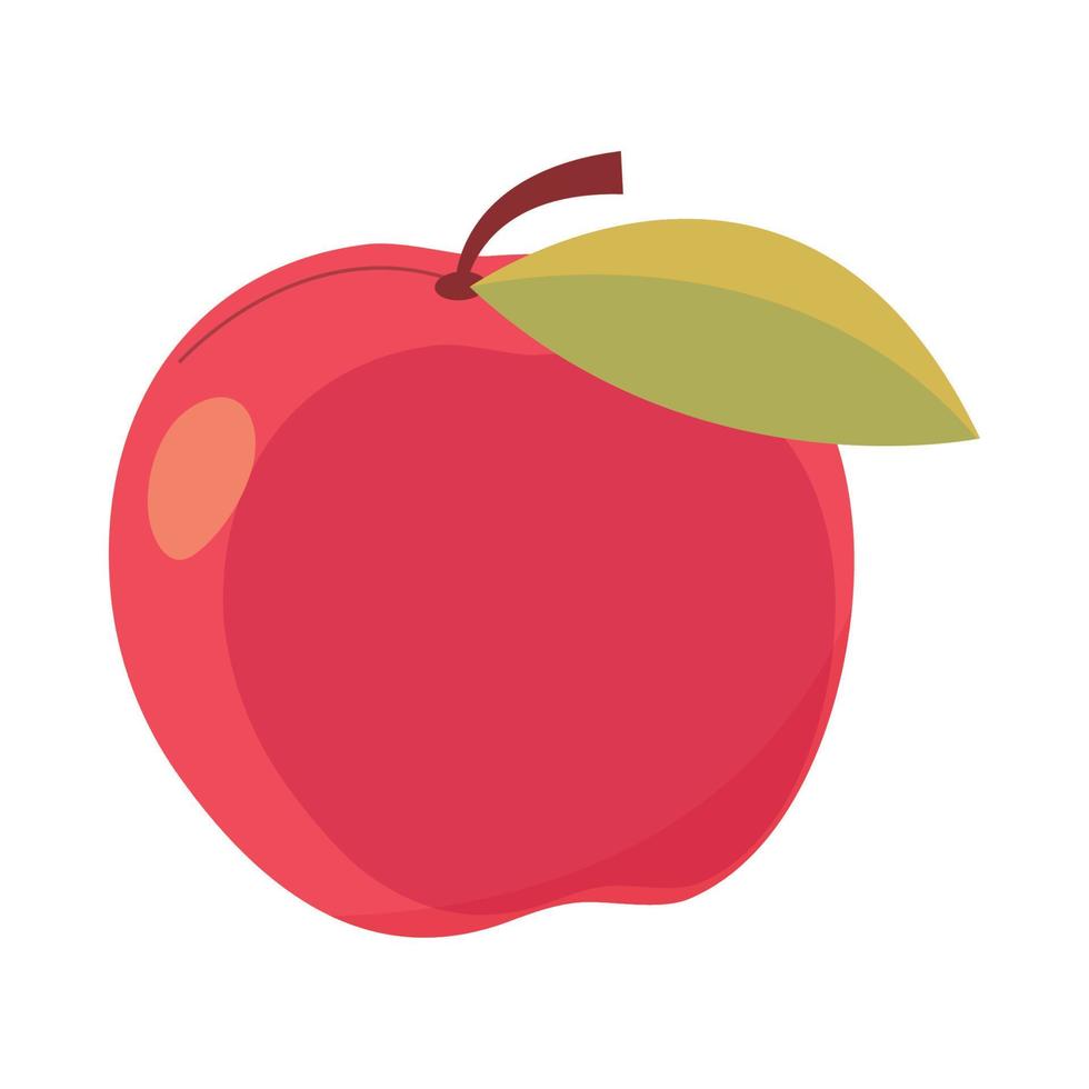 isometrische appel fruit vector