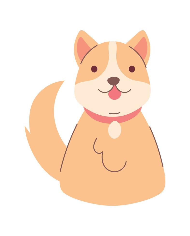 schattig hond huisdier vector