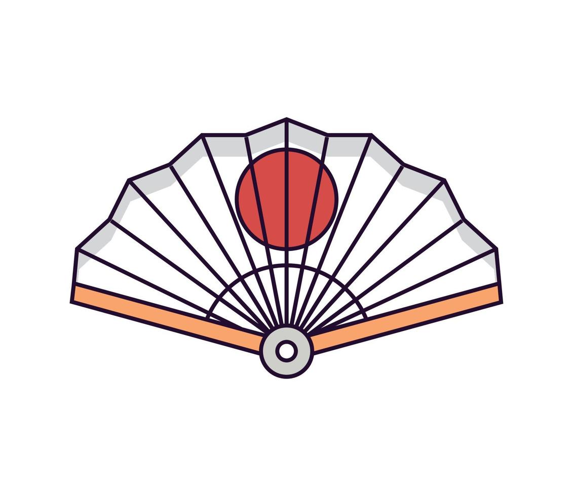 Japans hand- ventilator vector