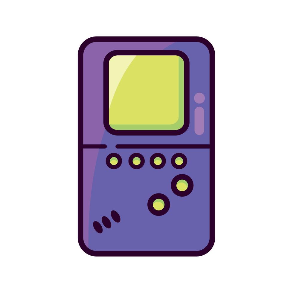 portable video spel 90s modern stijl vector