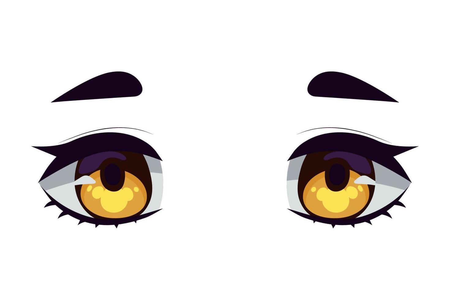 anime vrouwelijke ogen vector