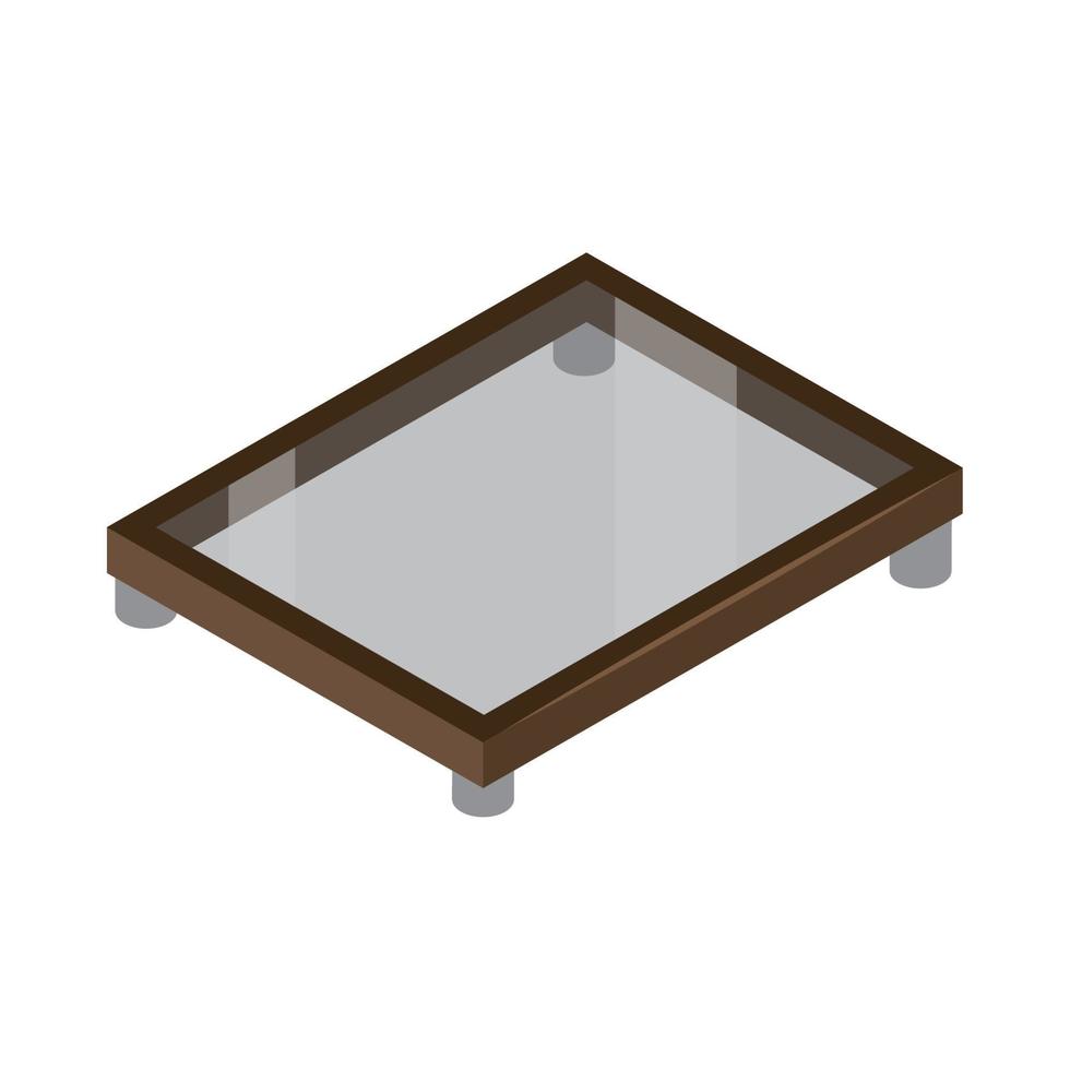 tafel van glas meubilair vector