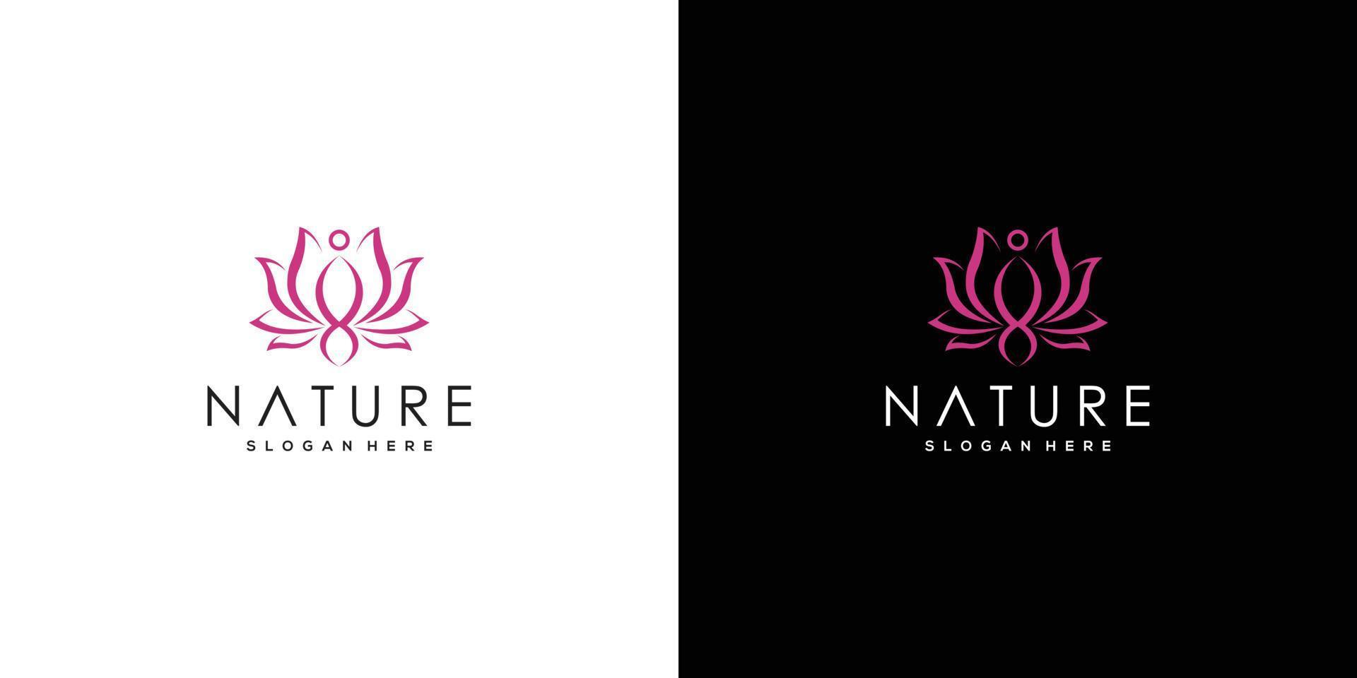 bloem natuur logo ontwerp sjabloon vector