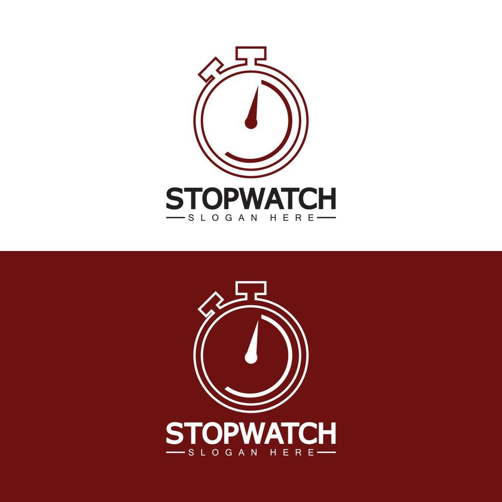 stopwatch timer logo ontwerp vector icoon symbool illustratie sjabloon