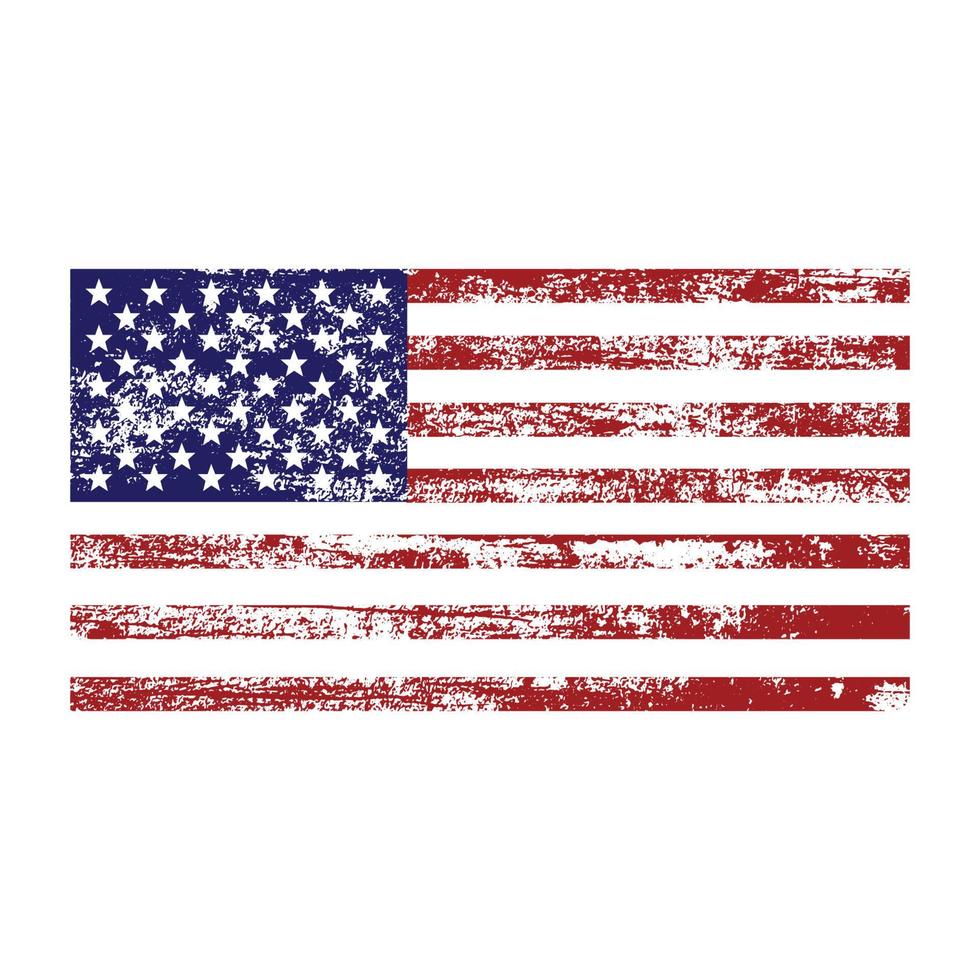 Amerikaans Verenigde Staten van Amerika vlag met abstract grunge structuur vector