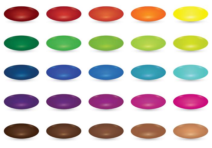 Set van Smarties Vector