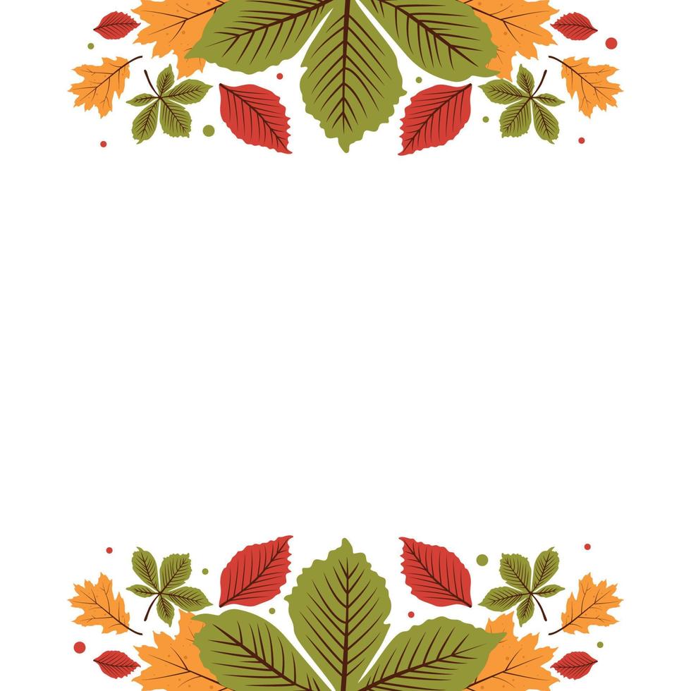 herfst patroon sjabloon vector