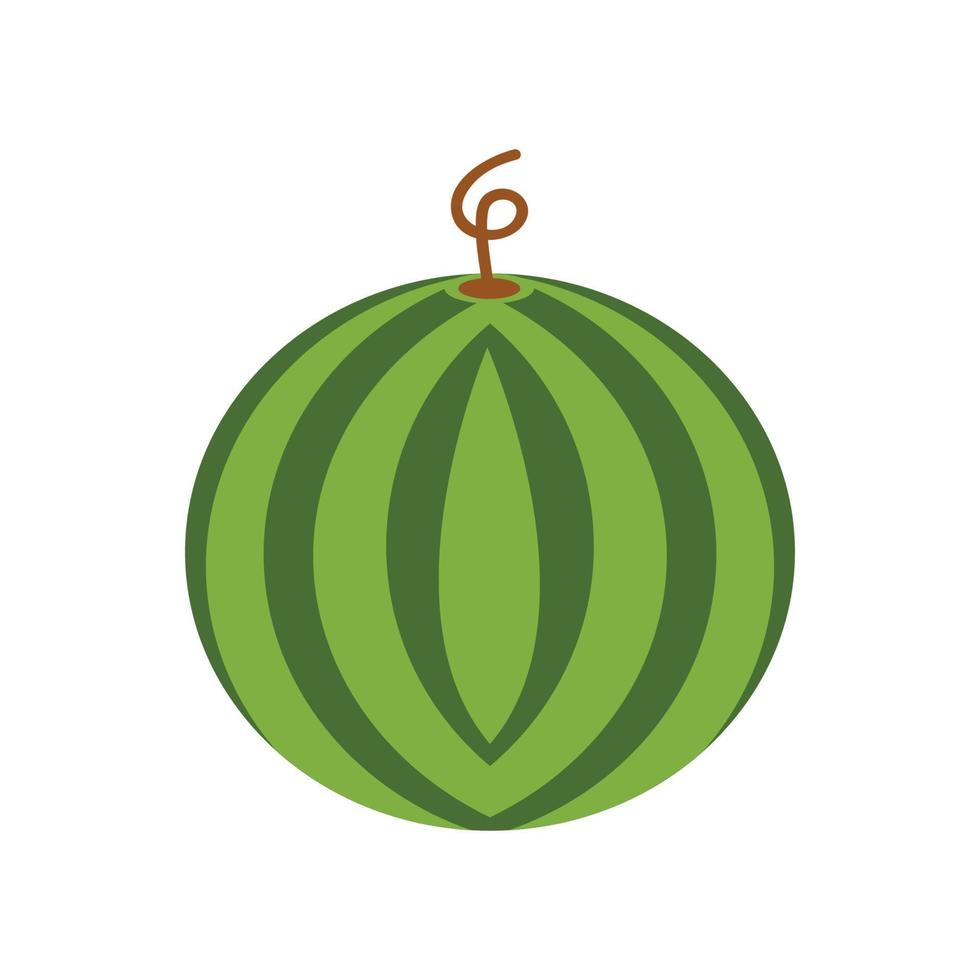 watermeloen vector icoon in vlak stijl, met vector illustratie