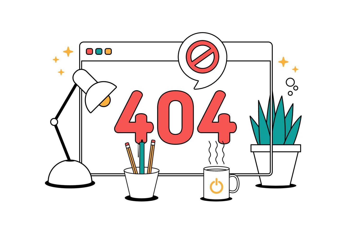 bladzijde niet gevonden 404 ontwerp. fout bladzijde icoon vector illustratie schets gevulde ontwerp en ontwikkeling stijl icoon