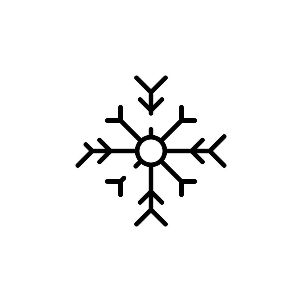 winter, sneeuwval, sneeuw, sneeuwvlok stippel lijn icoon vector illustratie logo sjabloon. geschikt voor veel doeleinden.