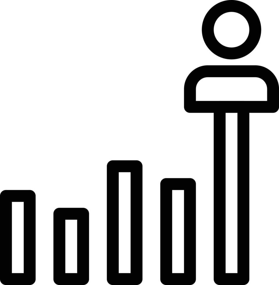 staafdiagram vectorillustratie op een background.premium kwaliteit symbolen.vector pictogrammen voor concept en grafisch ontwerp. vector