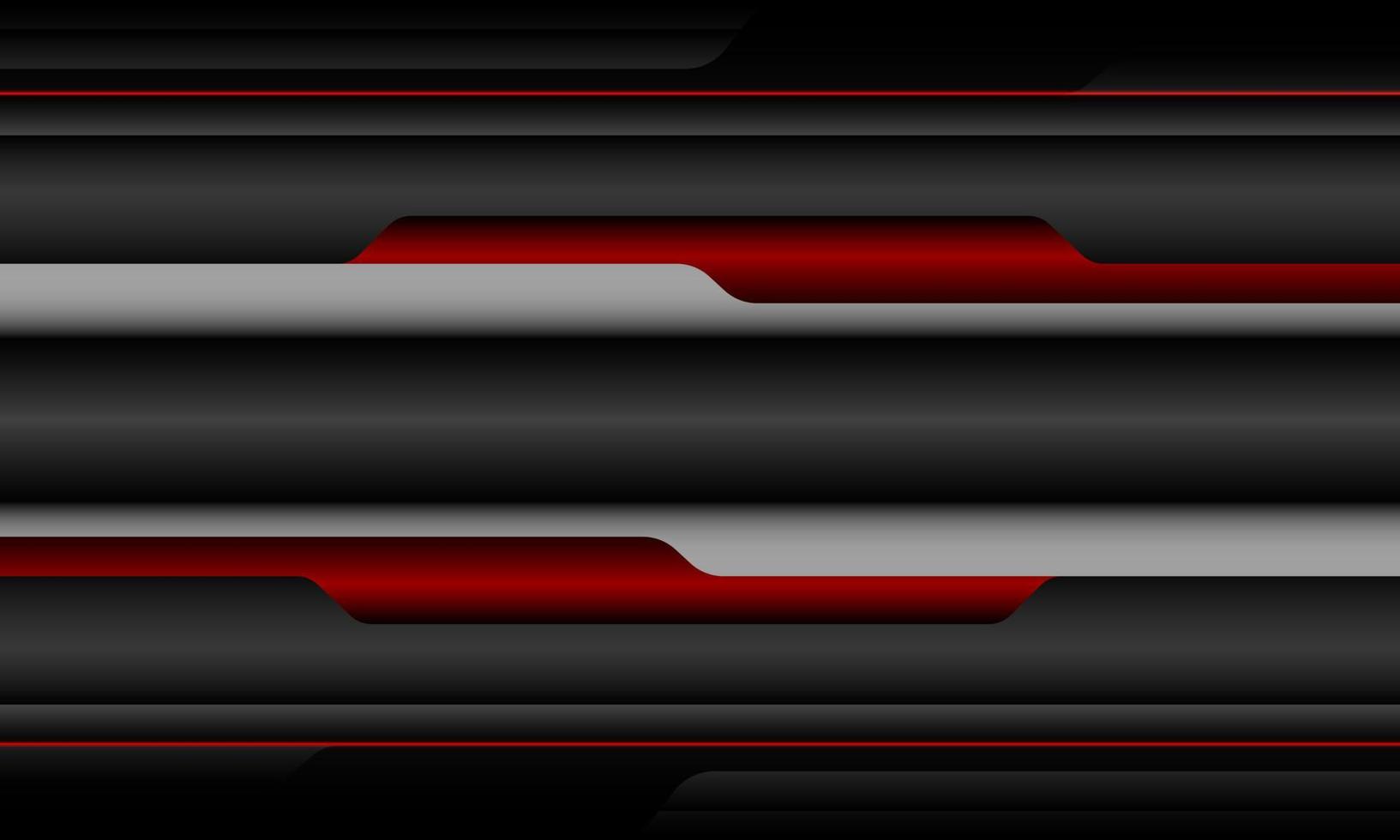 abstract grijs rood metalen banier cyber meetkundig ontwerp modern futuristische technologie achtergrond vector
