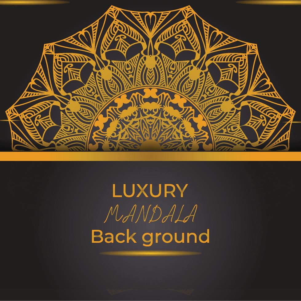 luxe decoratieve mandala ontwerp achtergrond vector