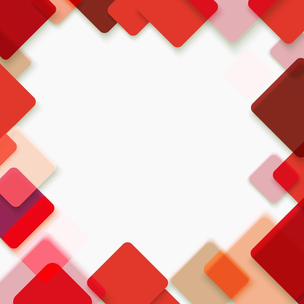 abstract vector achtergrond van rood vierkanten. vector sjabloon