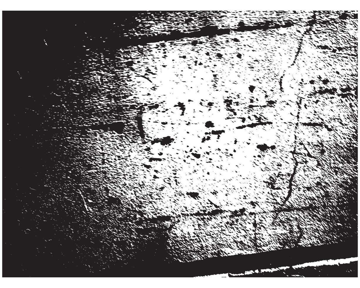 grunge achtergrond zwart en wit. structuur van chips, scheuren, krassen, slijtage, stof, aarde. donker monochroom oppervlak. oud wijnoogst vector patroon.