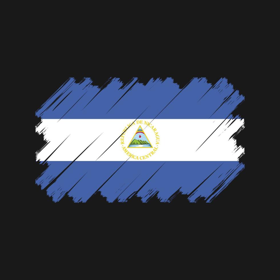 Nicaragua vlag vector. nationale vlag vector