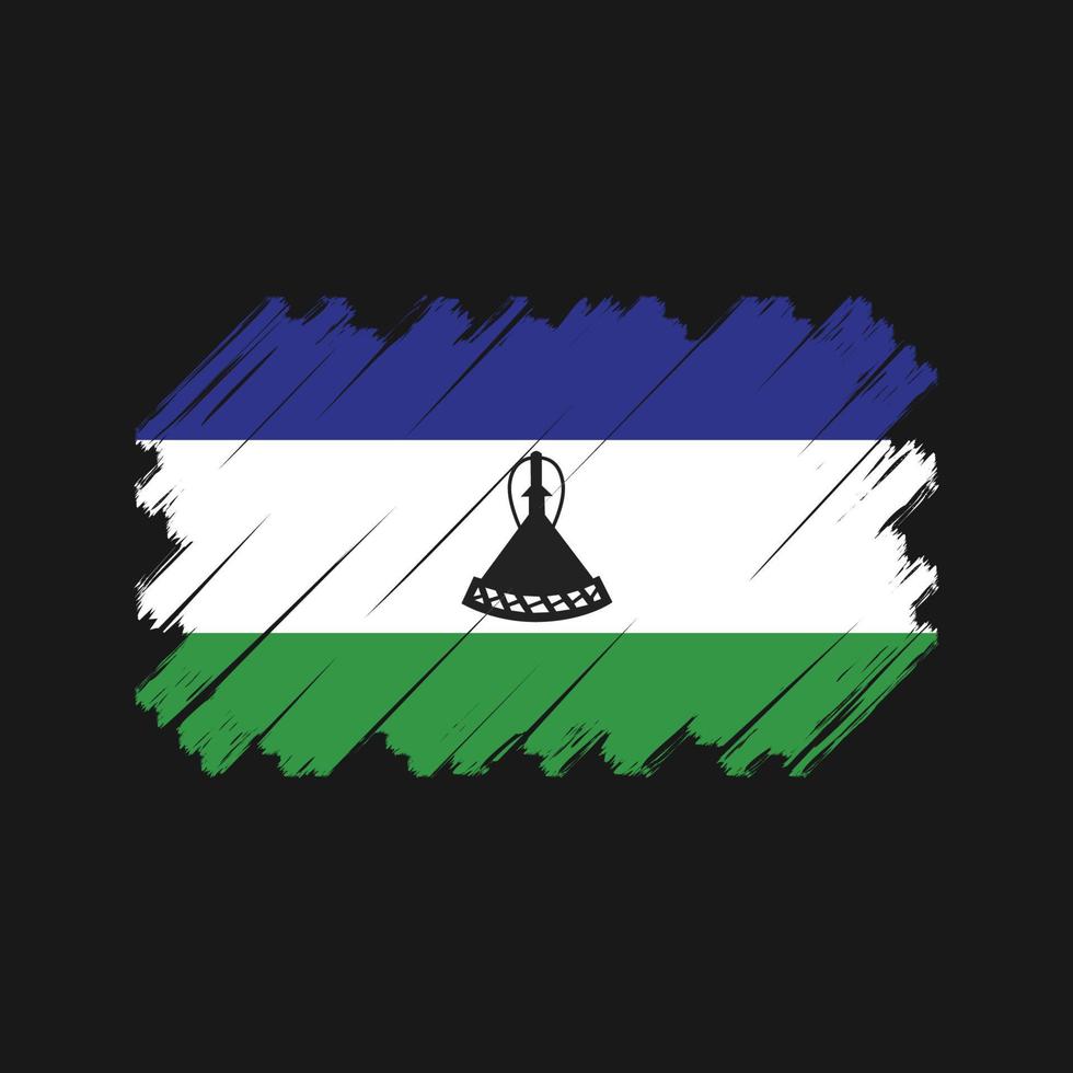 lesotho vlag vector. nationale vlag vector