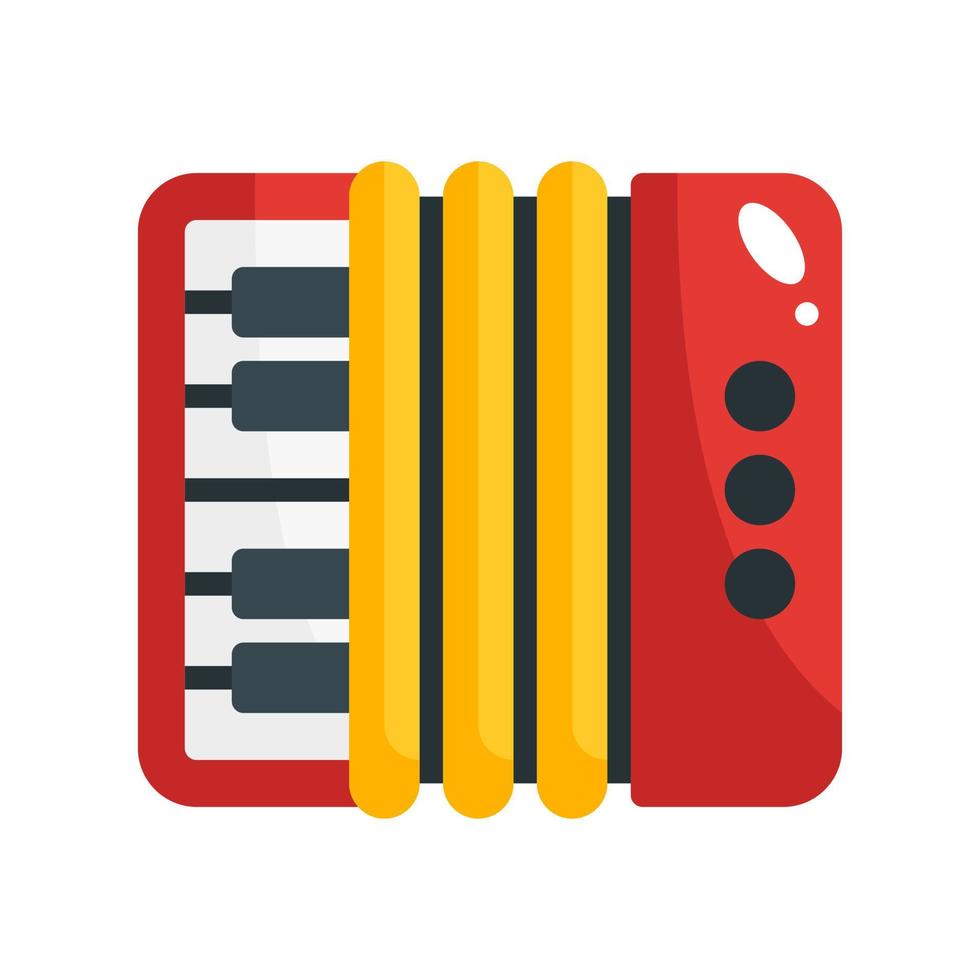 accordeon vlak stijl icoon. vector illustratie voor grafisch ontwerp, website, app