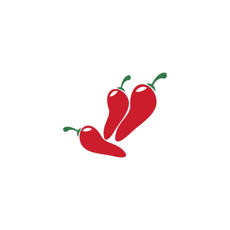 Chili icoon logo ontwerp vector