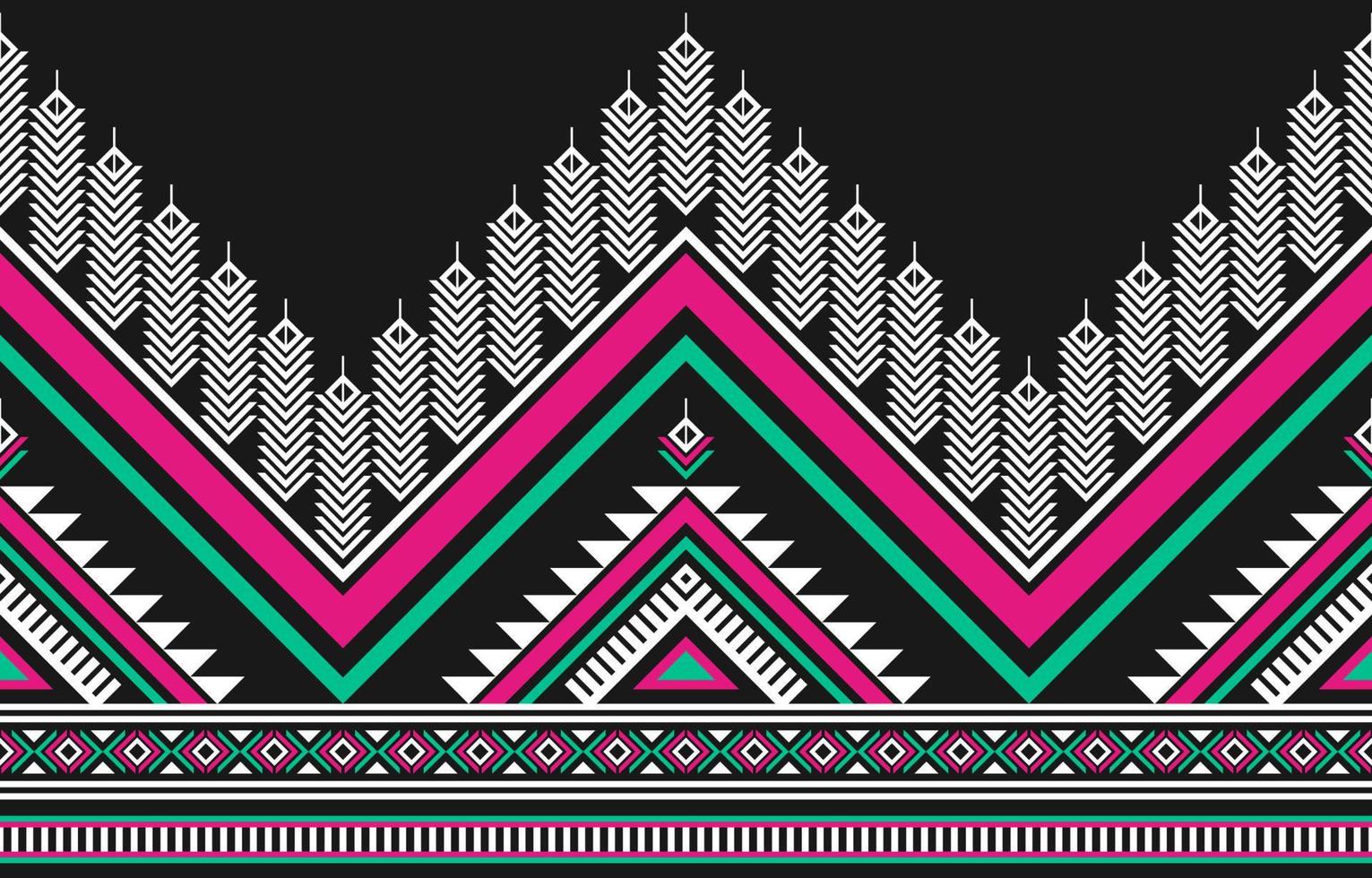 abstract etnisch aztec kunst. meetkundig naadloos patroon in stam. grens decoratie. vector
