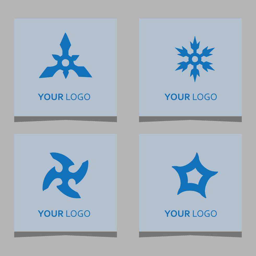 shuriken logo vector illustratie getrokken Aan papier vector is heel geschikt voor logo's, affiches, banners en anderen