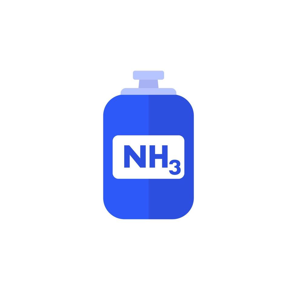 ammoniak, nh3 gas- tank vector icoon
