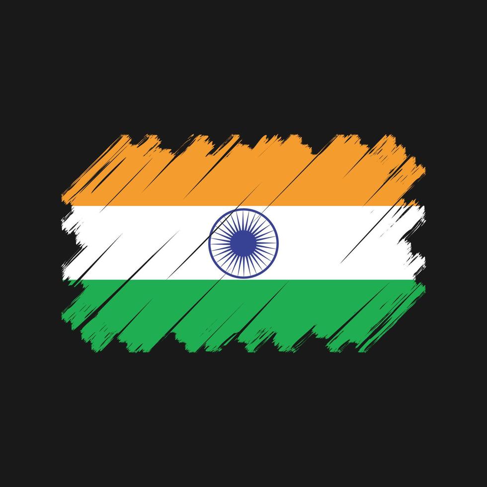 indiase vlag vector. nationale vlag vector