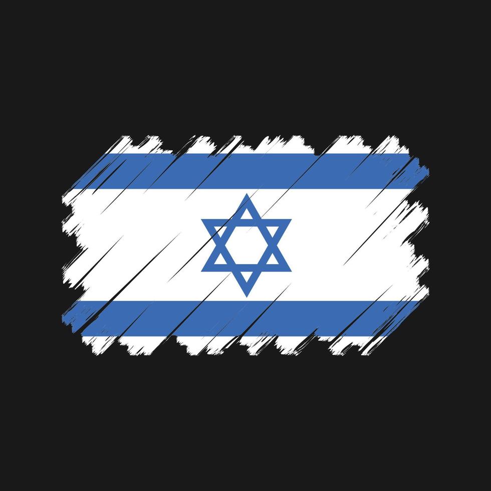 israëlische vlag vector. nationale vlag vector