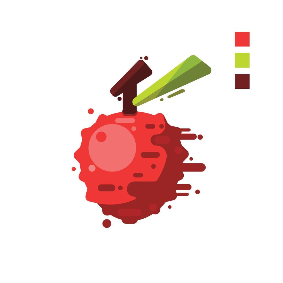 lychee fruit vector illustratie voedsel natuur icoon geïsoleerd